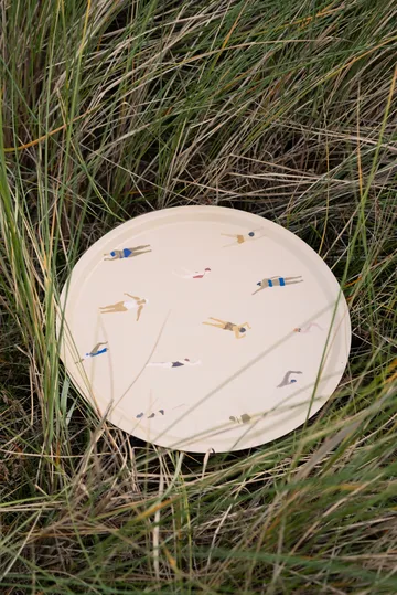 Swimmers tarjotin Ø38 cm - Beige - Fine Little Day