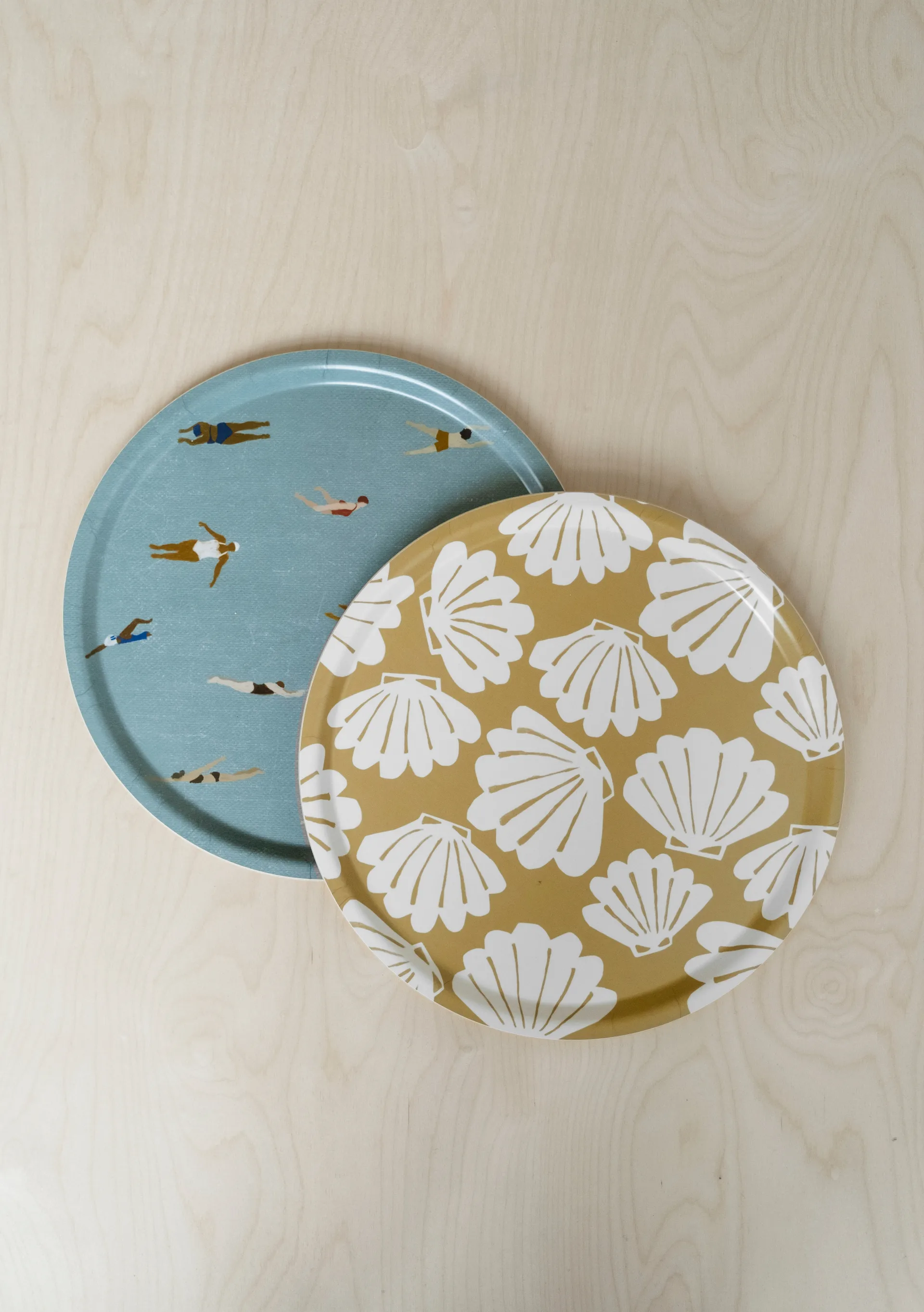 Swimmers tarjotin Ø38 cm, Beige Fine Little Day