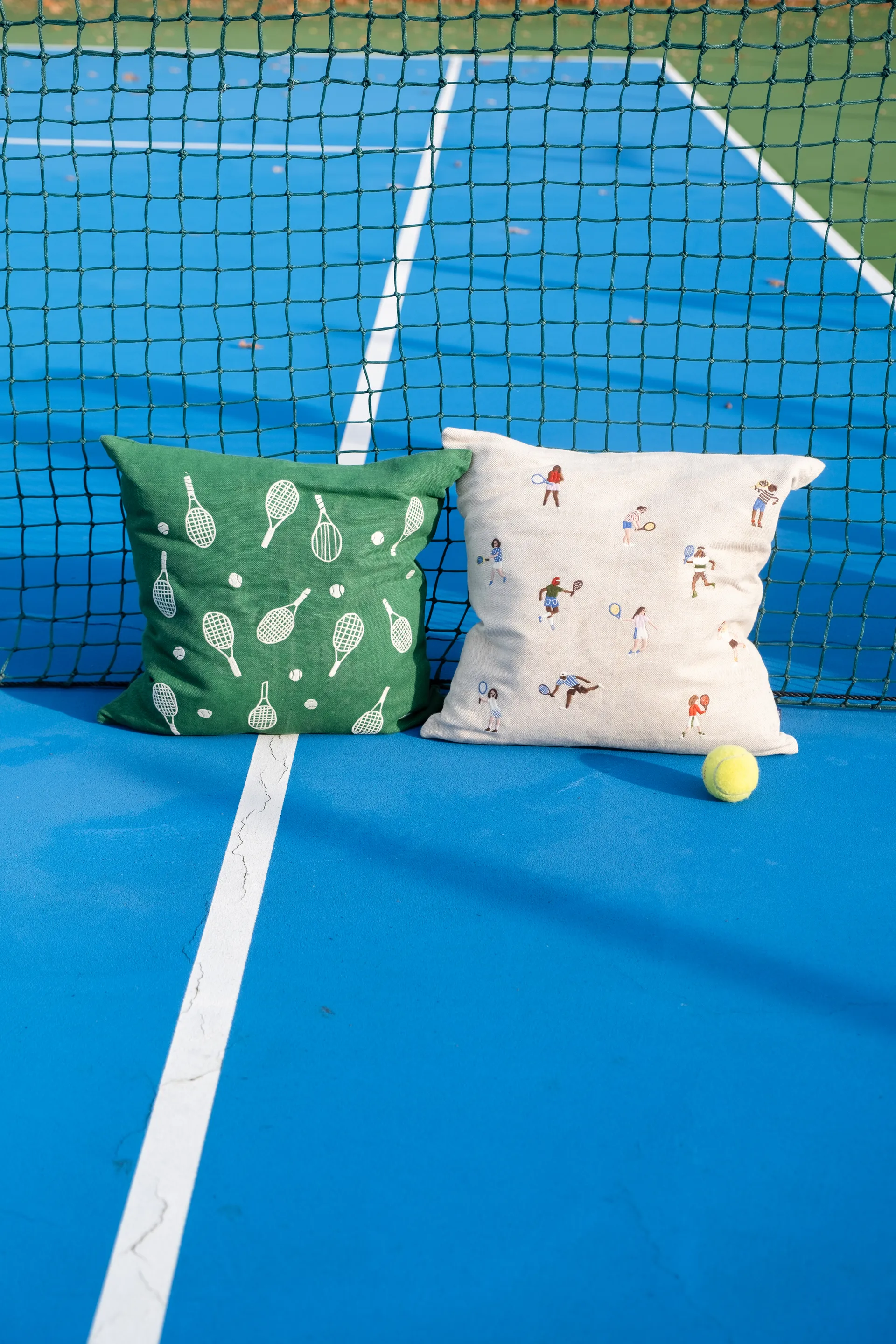 Tennismaila-tyynynpäällinen 48x48 cm, Vihreä Fine Little Day