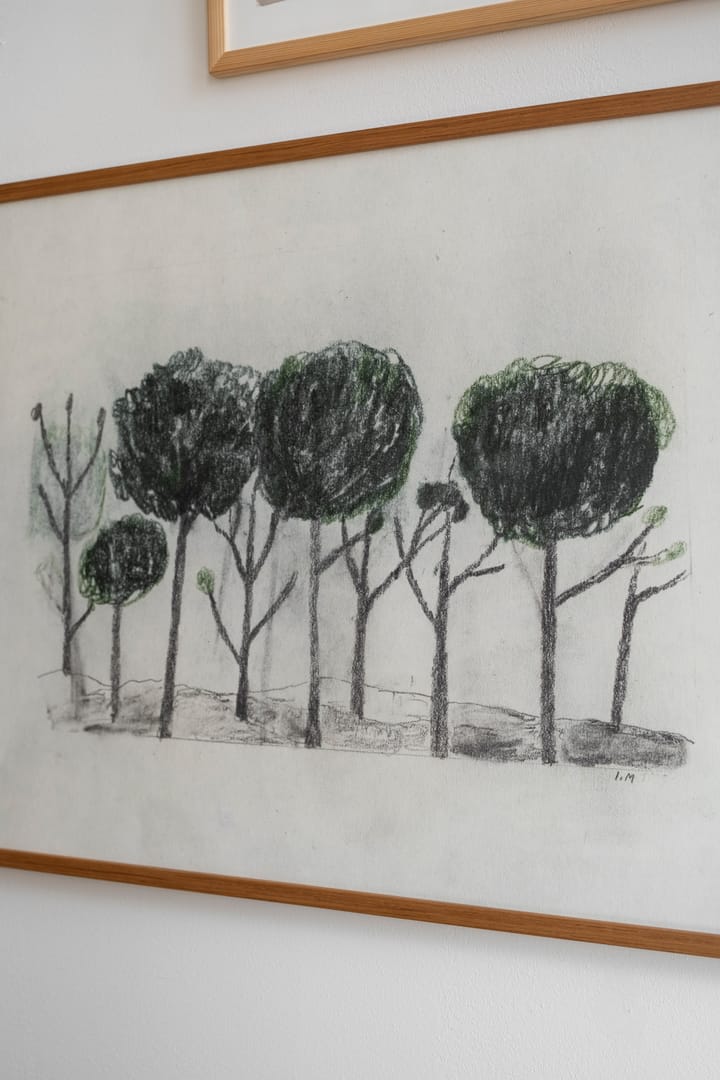 Trees juliste 50x70 cm, Musta- off white Fine Little Day