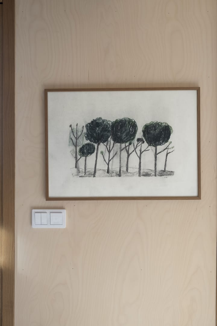 Trees juliste 50x70 cm, Musta- off white Fine Little Day