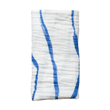 Våg musliiniviltti 120 x 120 cm - Blue - Fine Little Day