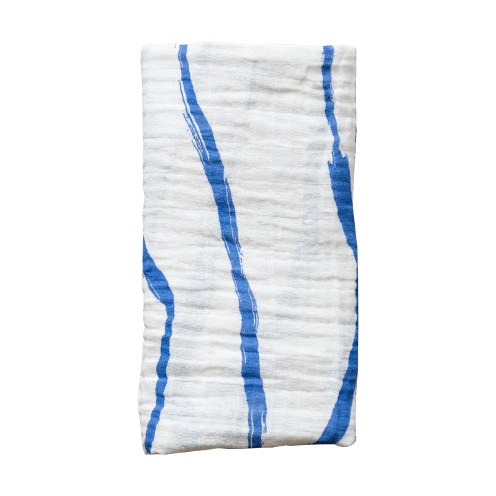 Våg musliiniviltti 120 x 120 cm - Blue - Fine Little Day