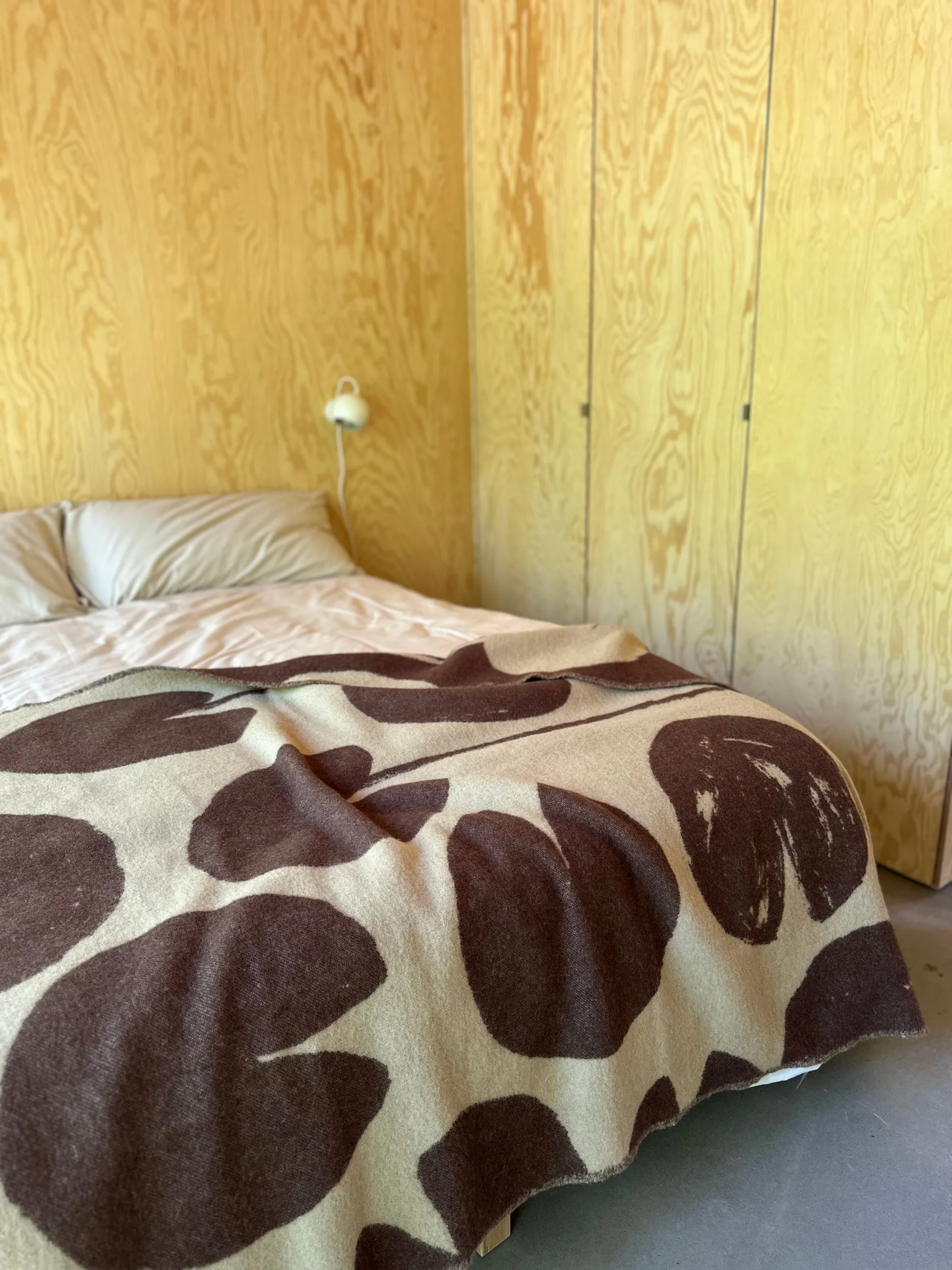 Water lilies viltti 130x220 cm, Ruskea Fine Little Day