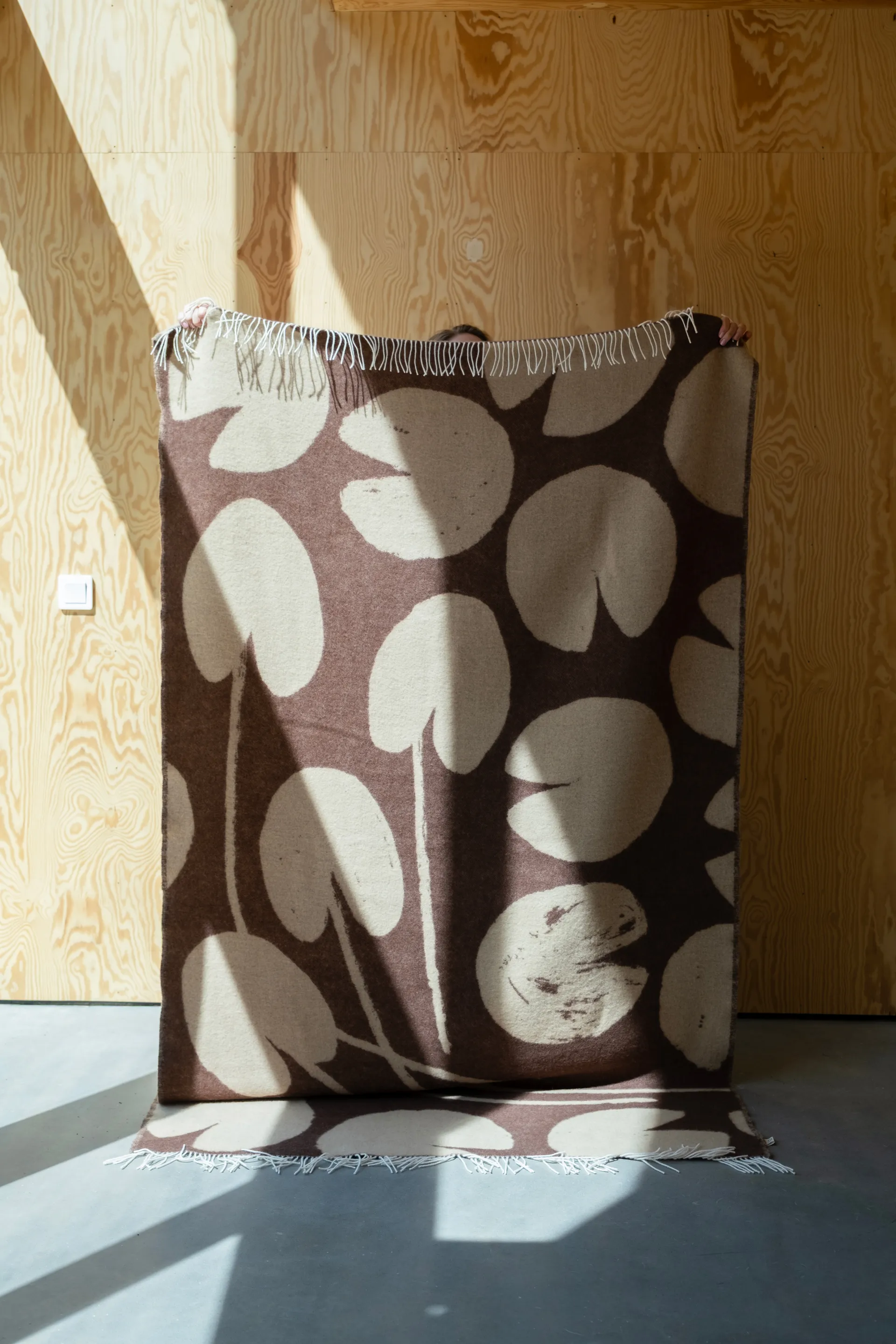 Water lilies viltti 130x220 cm, Ruskea Fine Little Day