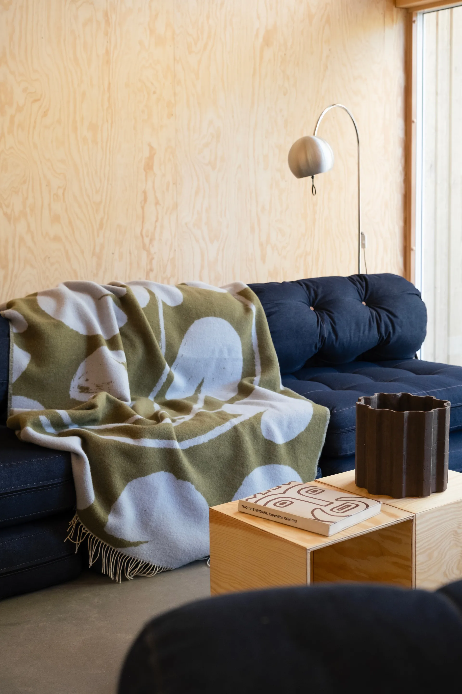 Water lilies viltti 130x220 cm, Sinivihreä Fine Little Day