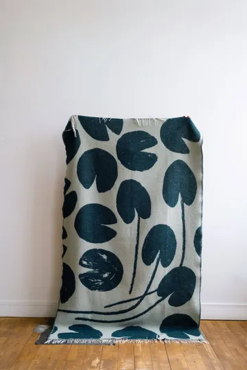 Water lilies viltti 130x220 cm - Vihreä - Fine Little Day