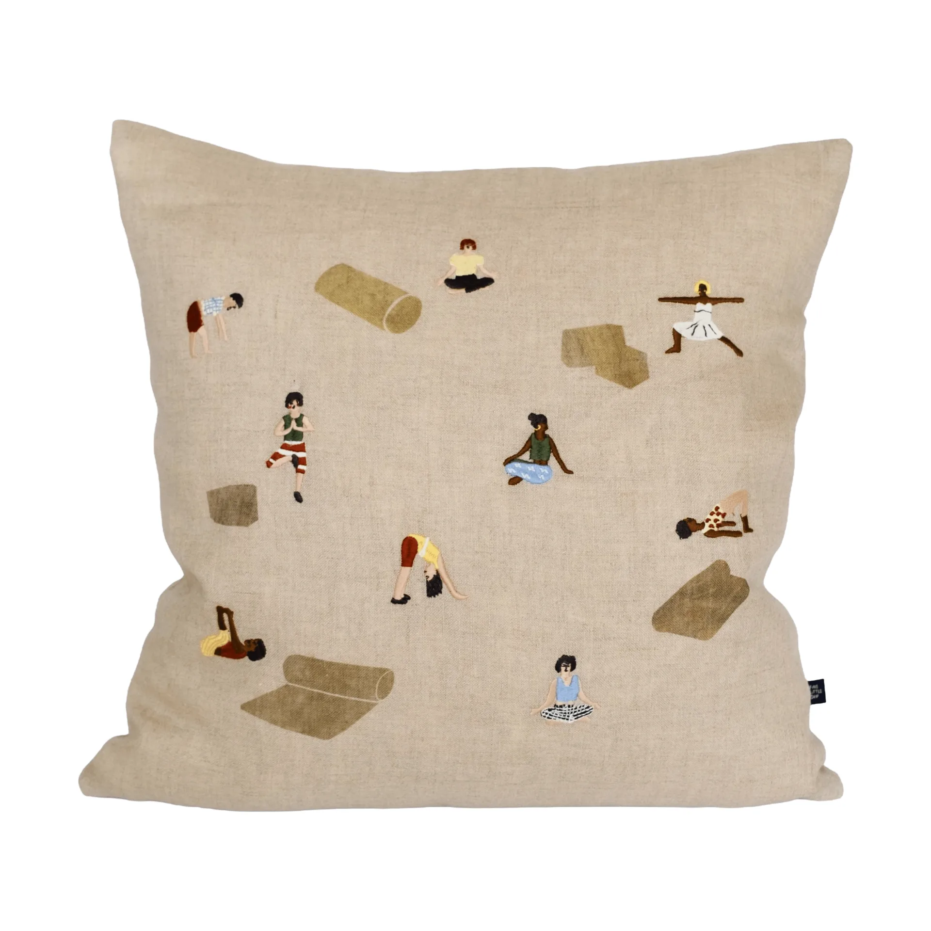 Yoga tyynynpäällinen, Luonnollinen, 45x45 cm Fine Little Day