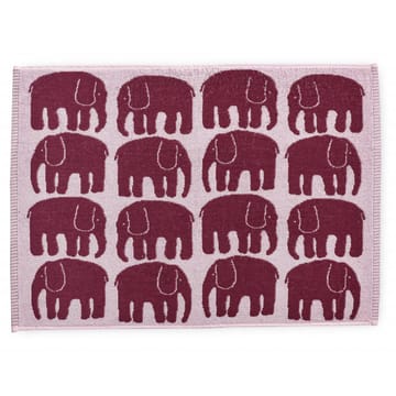 Elefantti käsipyyhe 50 x 70 cm - Viininpunainen-vaaleanpunainen - Finlayson
