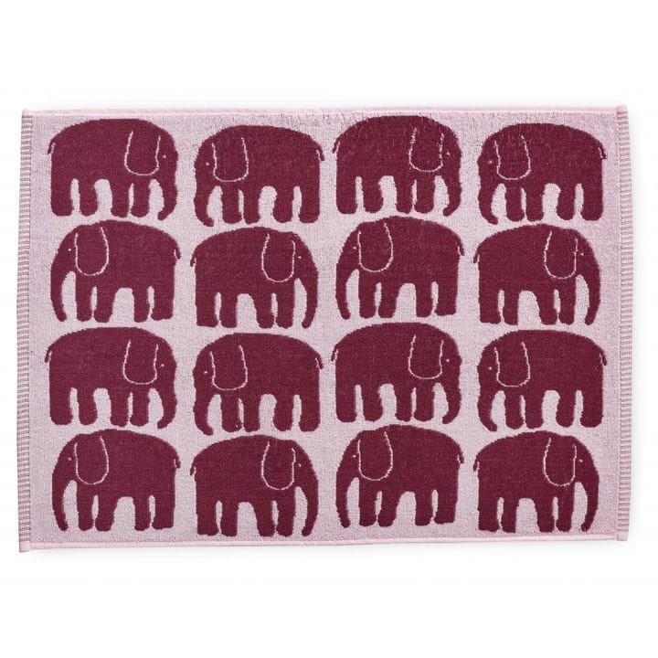 Elefantti käsipyyhe 50 x 70 cm - Viininpunainen-vaaleanpunainen - Finlayson