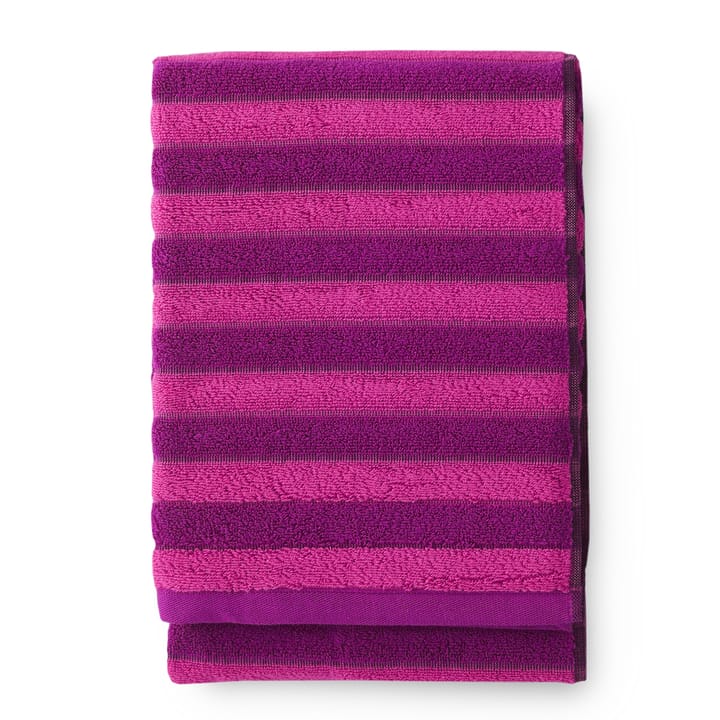 Reiluraita kylpypyyhe 70x150 cm - pinkki-fuksia - Finlayson