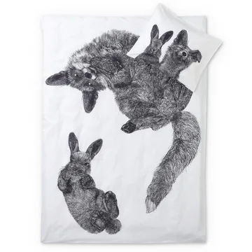 Villipedot pussilakanasetti - Musta-valkoinen - Finlayson