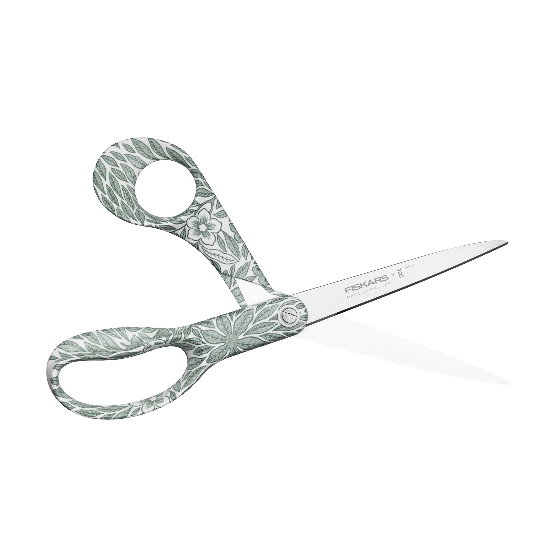Fiskars x Rörstrand universaalisakset, Ostindia Floris vihreä, 21 cm Fiskars