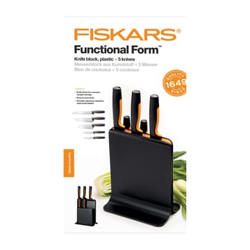 Functional Form muovinen veitsitukki ja 5 veistä - 6 osaa - Fiskars