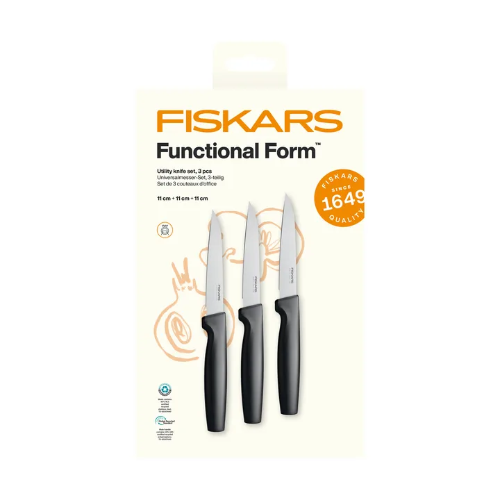 Functional Form yleisveitsisetti - Ruostumatonta terästä, 3 osaa - Fiskars