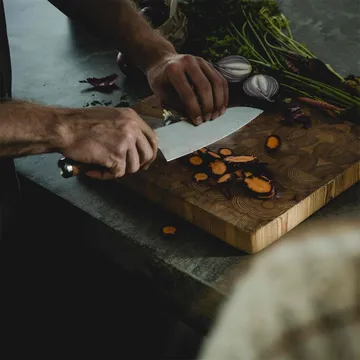 Norden kokkiveitsi + vihannesveitsi veitsisetti 2 osaa - Ruostumaton teräs-koivu - Fiskars