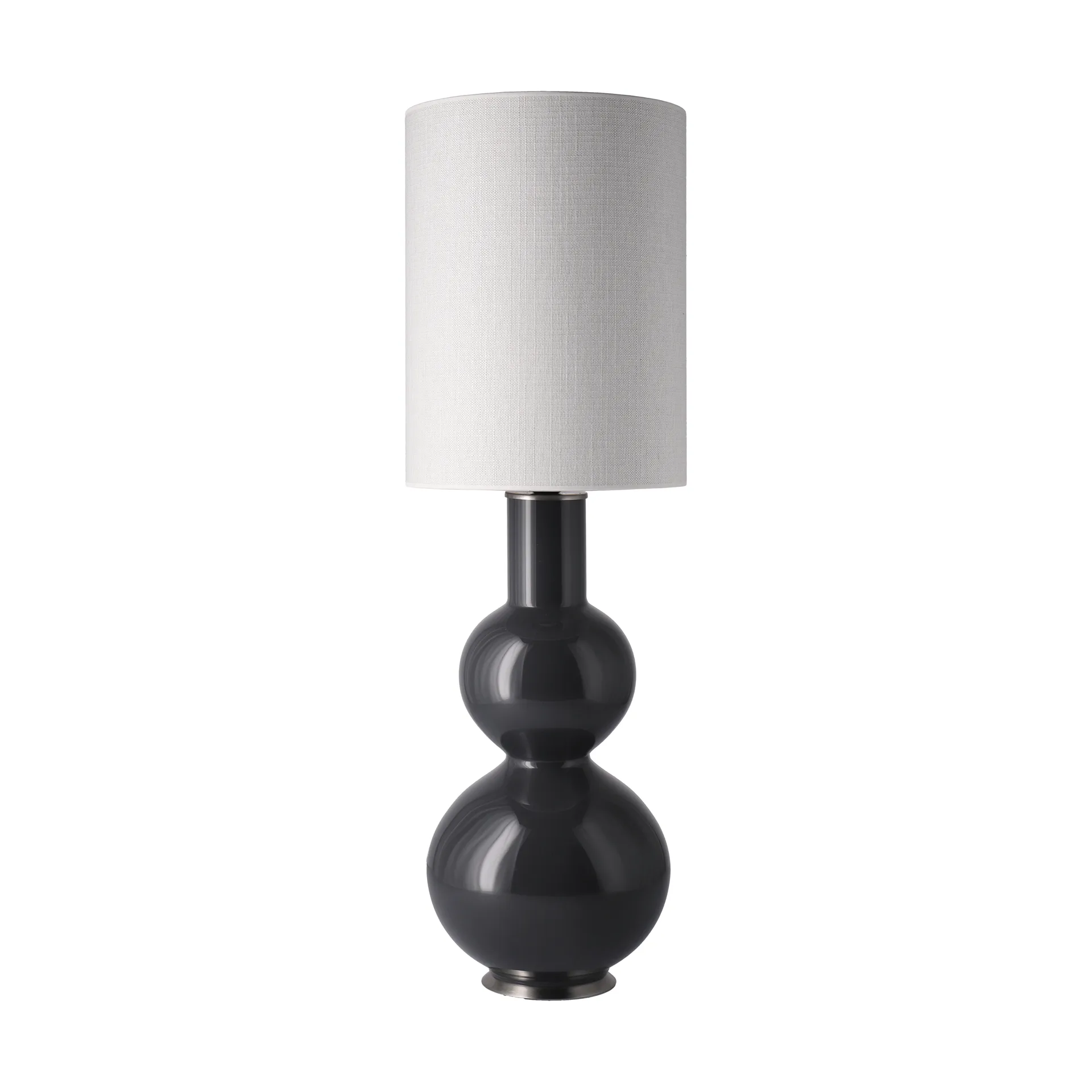 Augusta-pöytälamppu harmaalla lampunjalalla, Babel Beige L Flavia Lamps