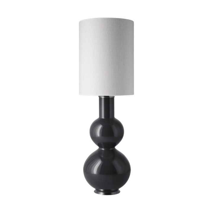 Augusta-pöytälamppu harmaalla lampunjalalla - Babel Beige L - Flavia Lamps