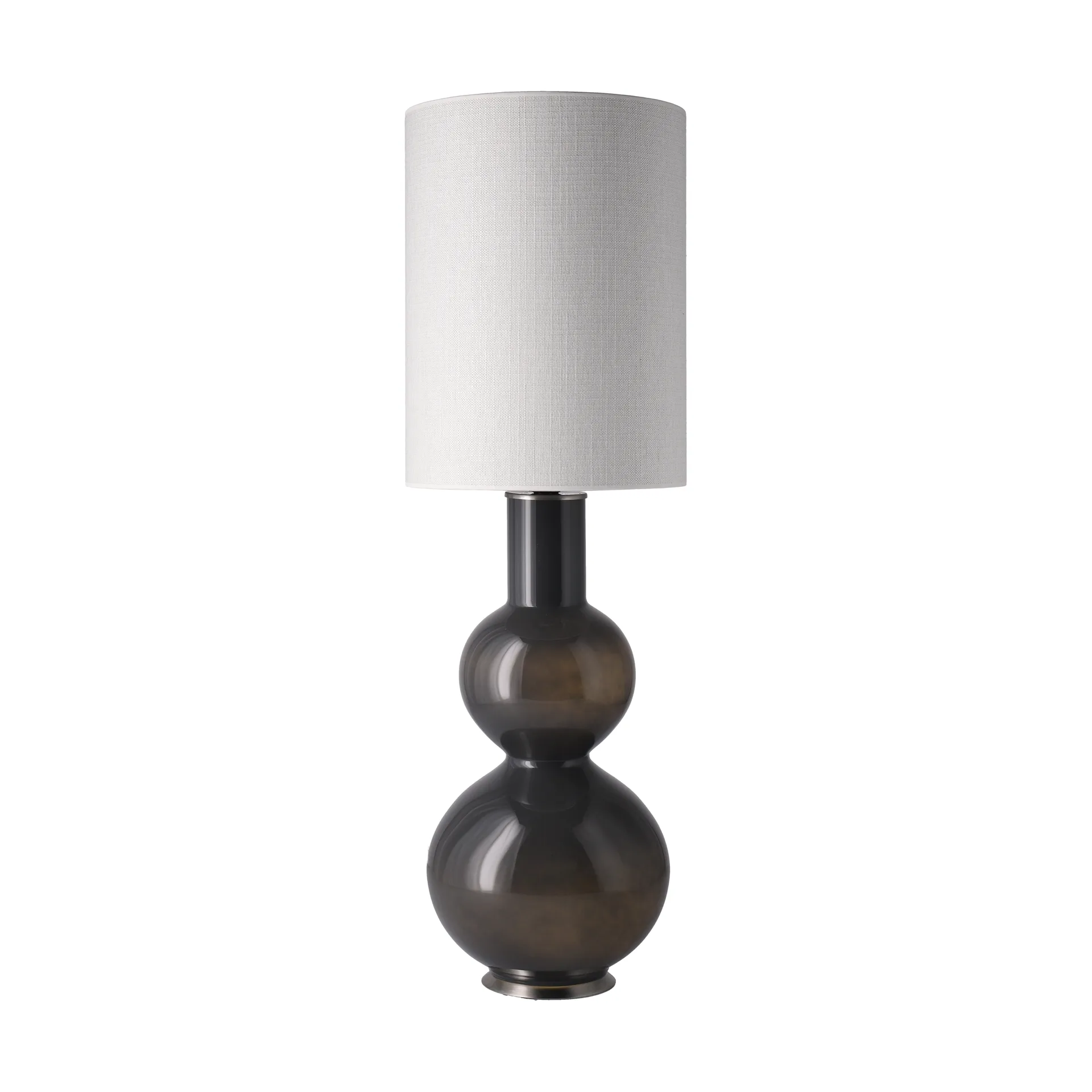 Augusta-pöytälamppu harmaalla lampunjalalla, Babel Beige L Flavia Lamps