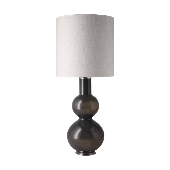 Augusta-pöytälamppu harmaalla lampunjalalla, Babel Beige M Flavia Lamps