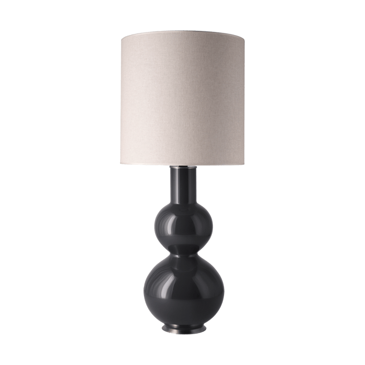 Augusta-pöytälamppu harmaalla lampunjalalla - Milano Tostado M - Flavia Lamps