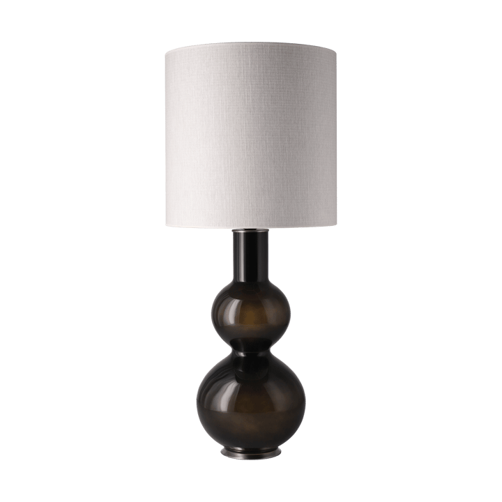 Augusta-pöytävalaisin mustalla lampunjalalla, Babel Beige M Flavia Lamps