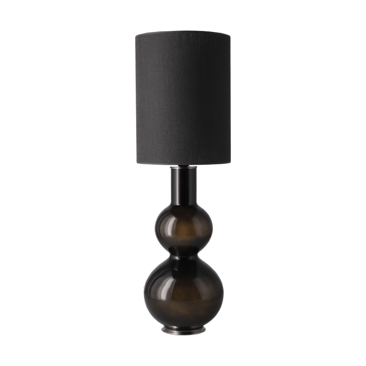 Augusta-pöytävalaisin mustalla lampunjalalla, Lino Negro L Flavia Lamps
