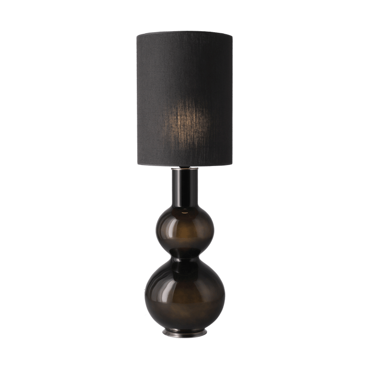 Augusta-pöytävalaisin mustalla lampunjalalla, Lino Negro L Flavia Lamps