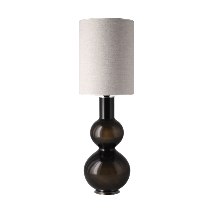 Augusta-pöytävalaisin mustalla lampunjalalla, London Beige L Flavia Lamps