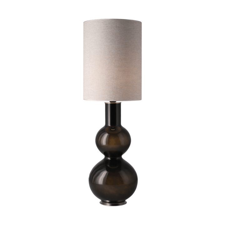 Augusta-pöytävalaisin mustalla lampunjalalla, London Beige L Flavia Lamps