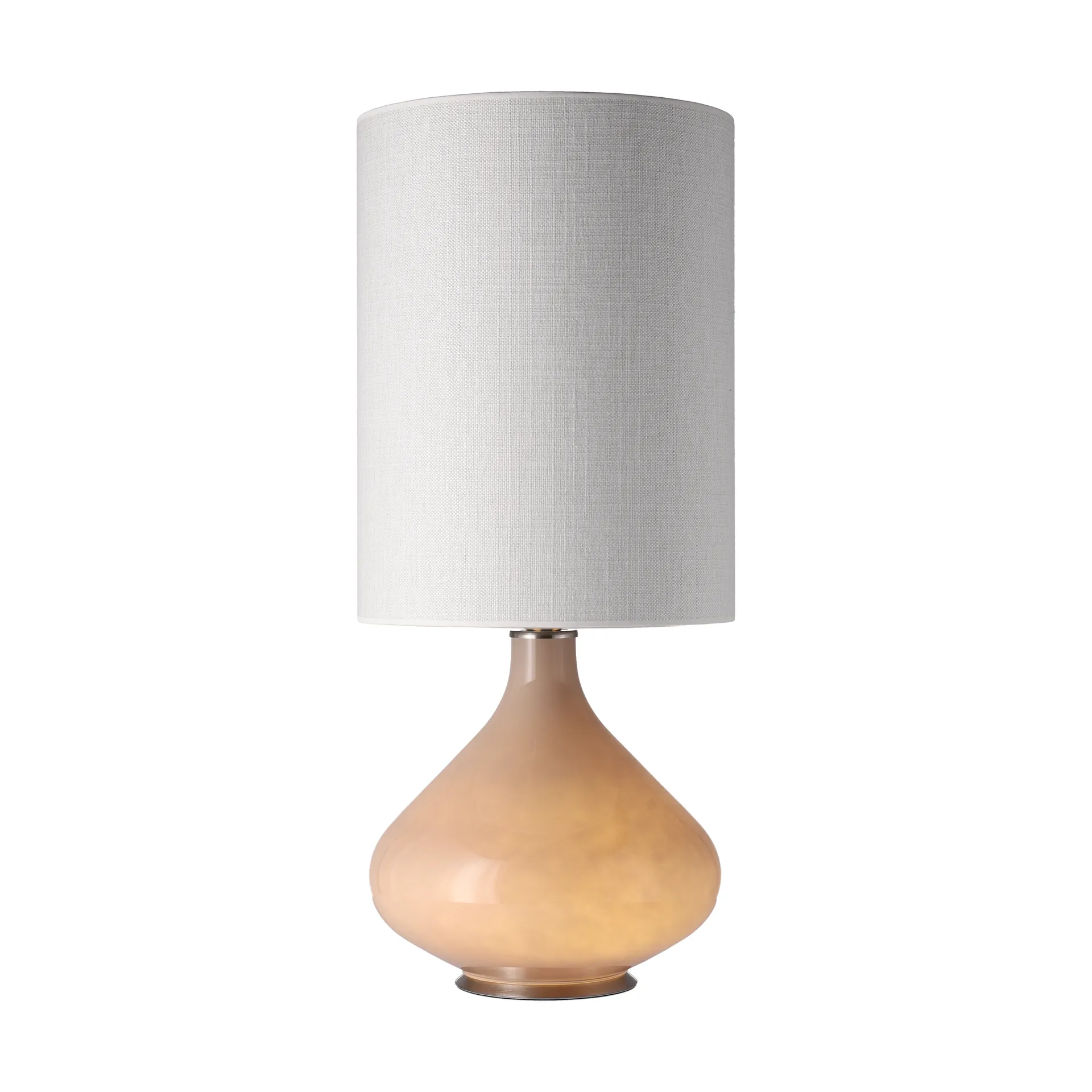 Flavia pöytävalaisin beigellä lampunjalalla, Babel Beige L Flavia Lamps