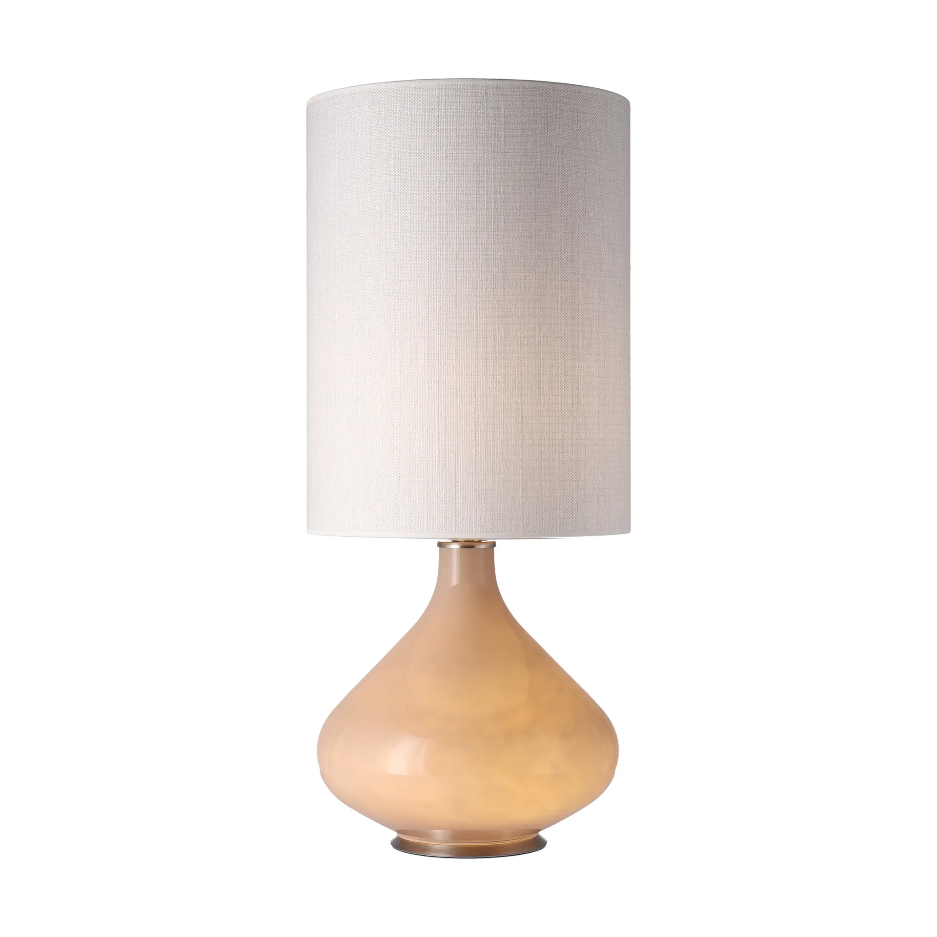 Flavia pöytävalaisin beigellä lampunjalalla, Babel Beige L Flavia Lamps