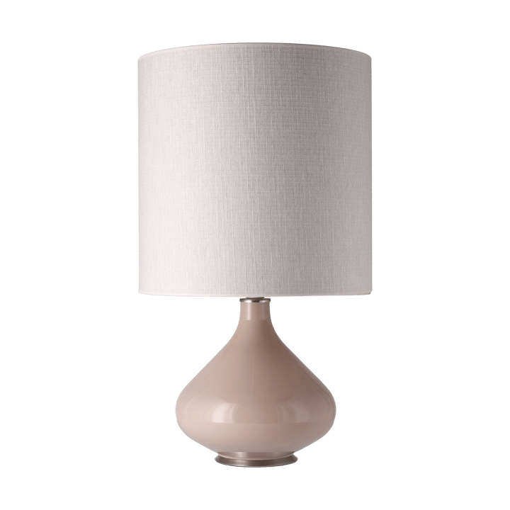 Flavia pöytävalaisin beigellä lampunjalalla - Babel Beige M - Flavia Lamps