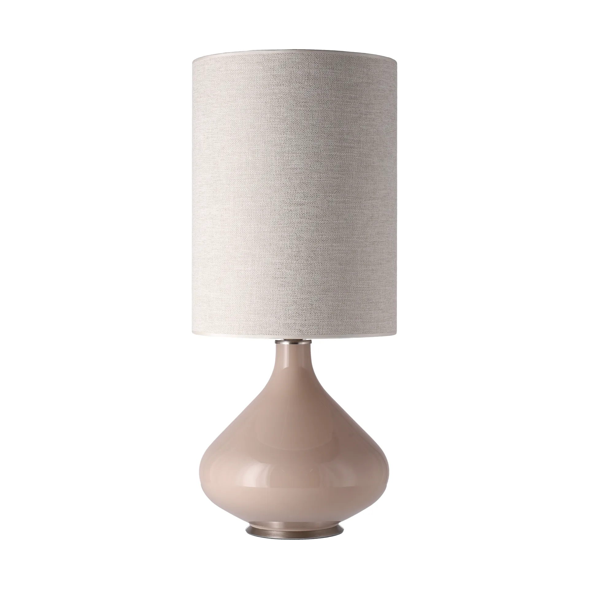 Flavia pöytävalaisin beigellä lampunjalalla, London Beige L Flavia Lamps