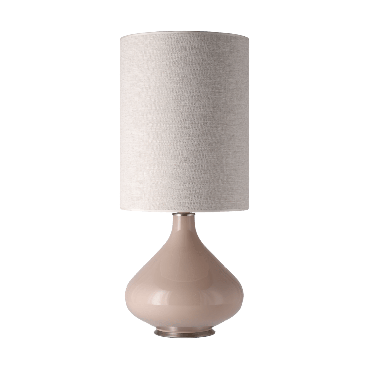 Flavia pöytävalaisin beigellä lampunjalalla - London Beige L - Flavia Lamps