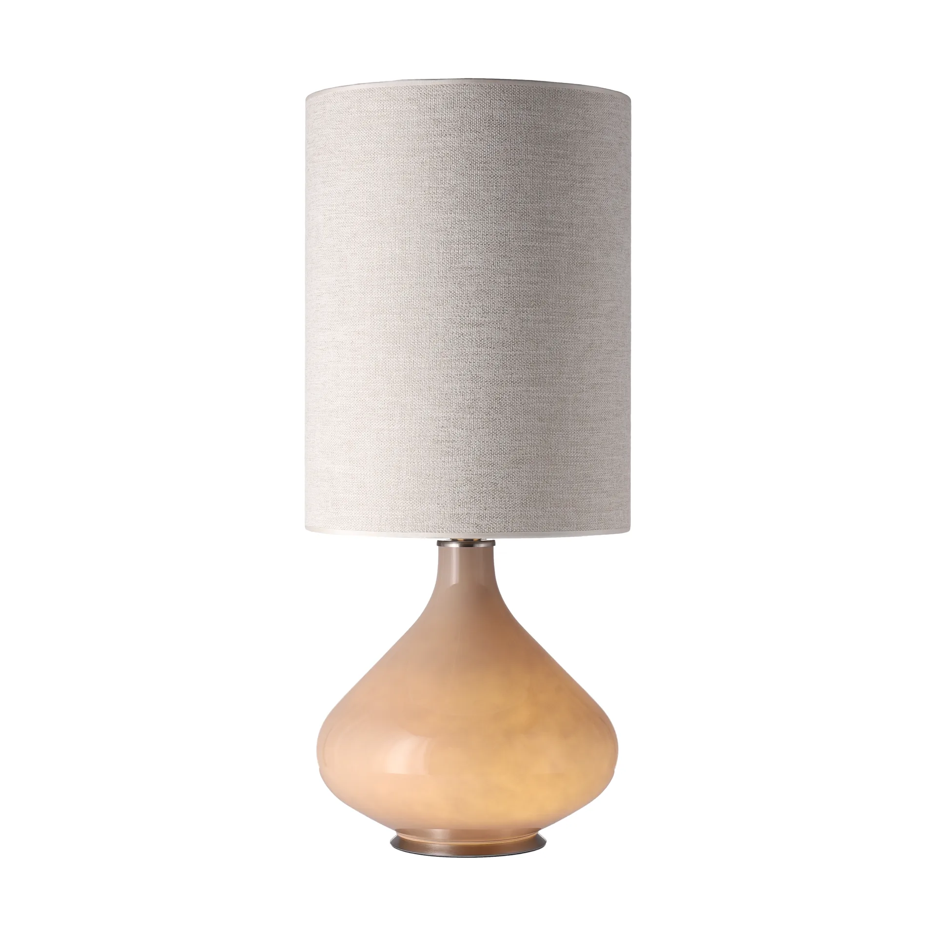 Flavia pöytävalaisin beigellä lampunjalalla, London Beige L Flavia Lamps