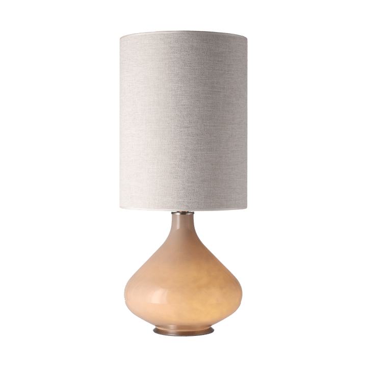 Flavia pöytävalaisin beigellä lampunjalalla, London Beige L Flavia Lamps