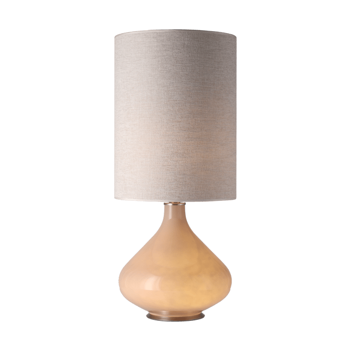 Flavia pöytävalaisin beigellä lampunjalalla, London Beige L Flavia Lamps