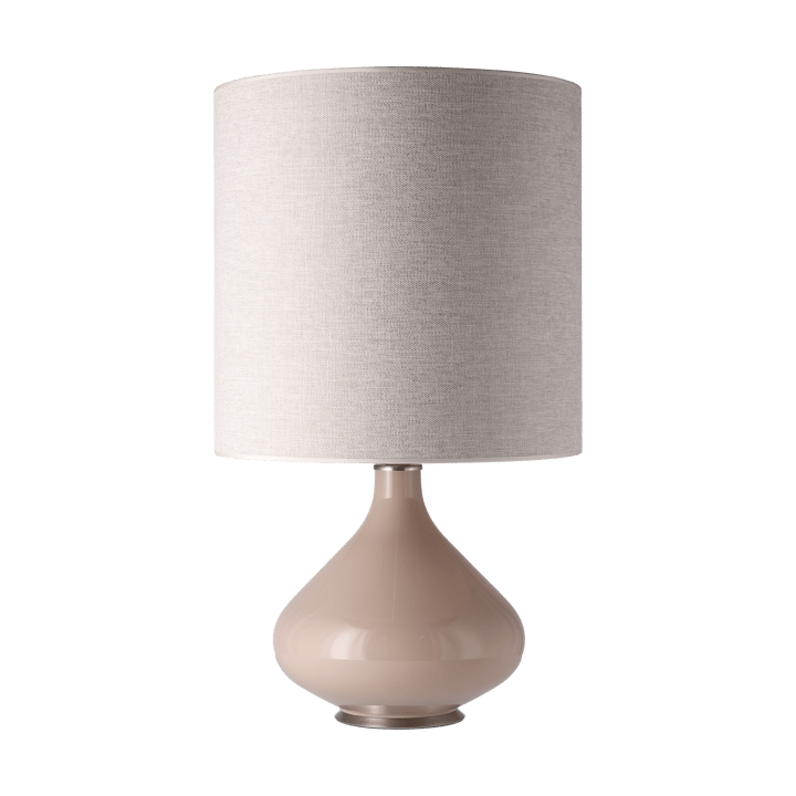 Flavia pöytävalaisin beigellä lampunjalalla - London Beige M - Flavia Lamps