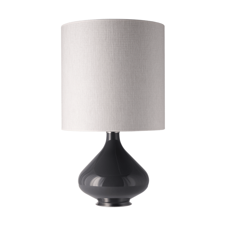 Flavia pöytävalaisin harmaalla lampunjalalla - Babel Beige M - Flavia Lamps