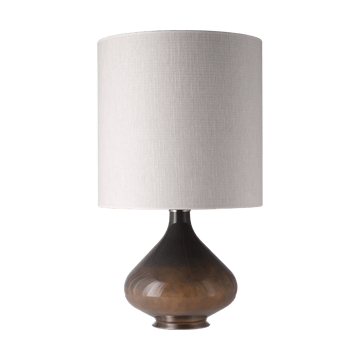 Flavia pöytävalaisin harmaalla lampunjalalla - Babel Beige M - Flavia Lamps