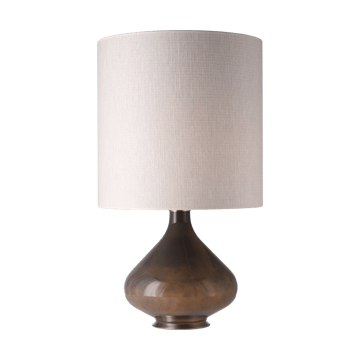 Flavia pöytävalaisin harmaalla lampunjalalla - Babel Beige M - Flavia Lamps