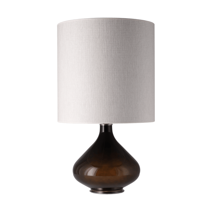 Flavia pöytävalaisin mustalla lampunjalalla, Babel Beige M Flavia Lamps