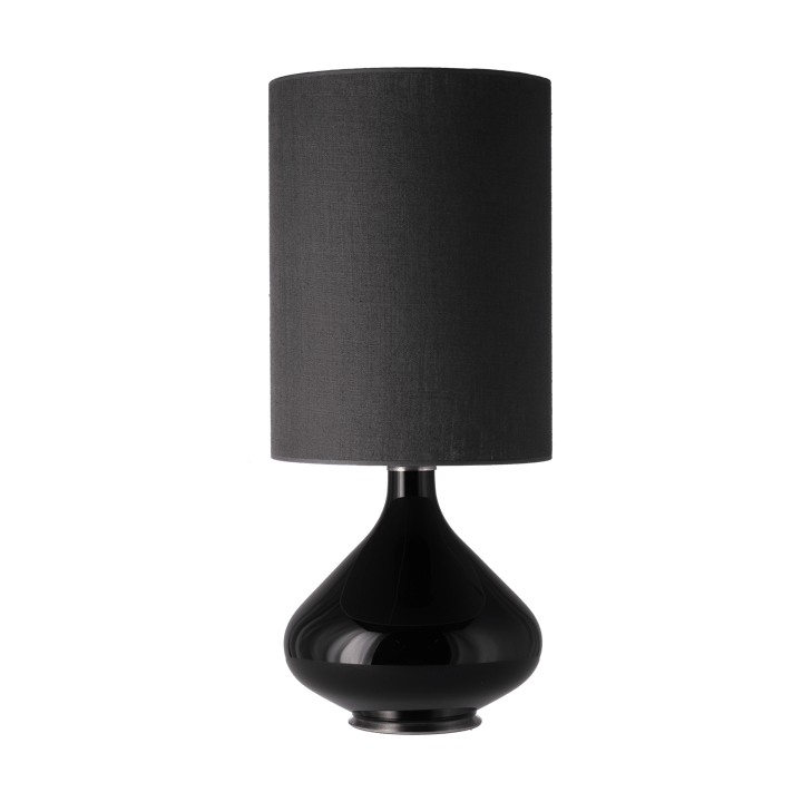 Flavia pöytävalaisin mustalla lampunjalalla - Lino Negro L - Flavia Lamps
