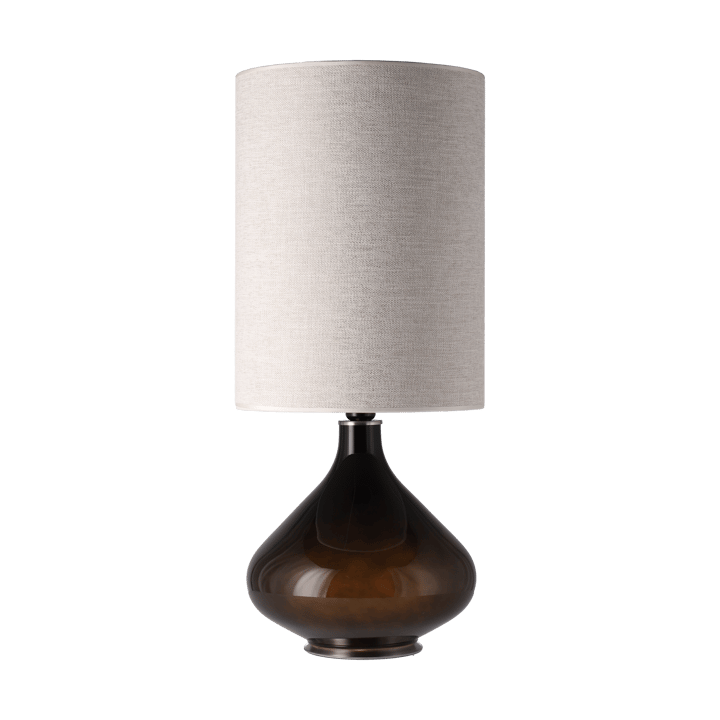 Flavia pöytävalaisin mustalla lampunjalalla, London Beige L Flavia Lamps