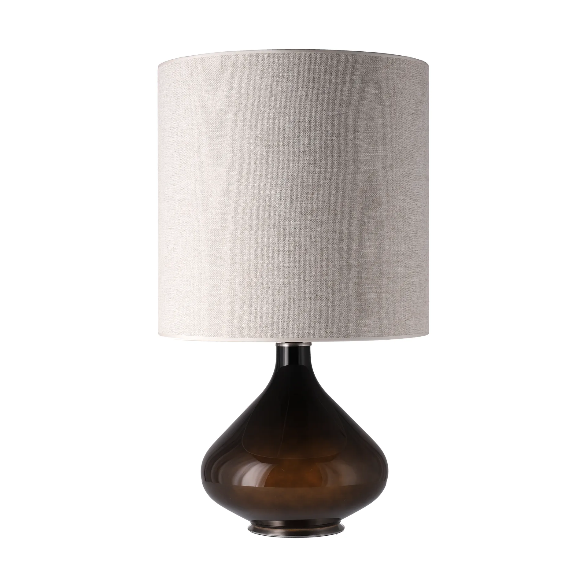 Flavia pöytävalaisin mustalla lampunjalalla, London Beige M Flavia Lamps