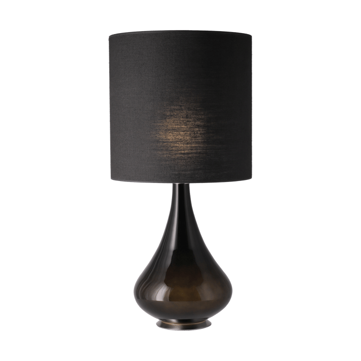 Renata-pöytävalaisin mustalla lampunjalalla, Lino Negro M Flavia Lamps