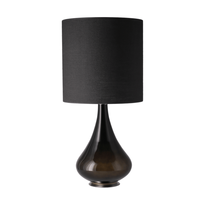 Renata-pöytävalaisin mustalla lampunjalalla, Lino Negro M Flavia Lamps