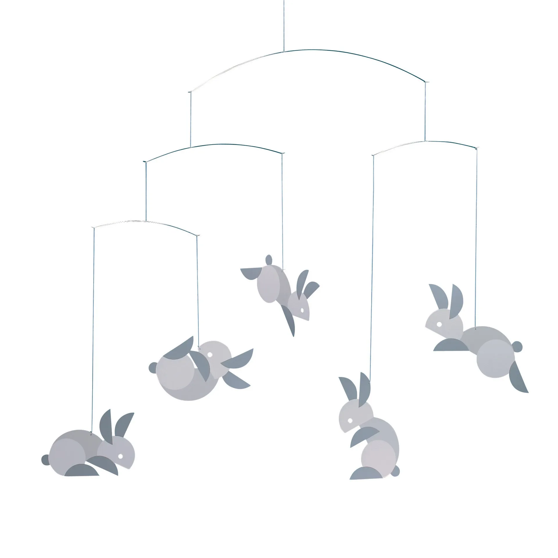 Circular bunnies -mobile, Monivärinen Flensted Mobiles