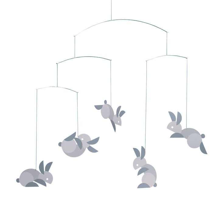 Circular bunnies -mobile - Monivärinen - Flensted Mobiles